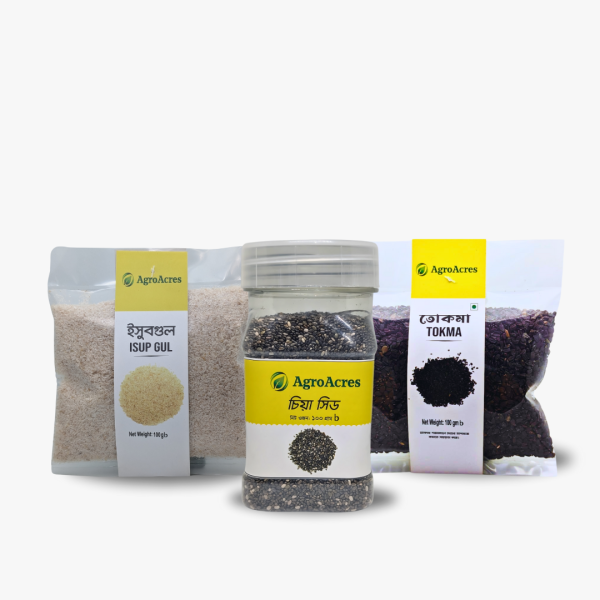 Healthy Drinks Combo- (Chia Seed-100g, Isubgul Vushi- 100g, Tokma- 100g)