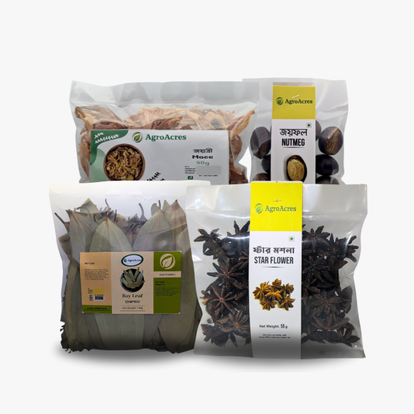 Spice Powder combo- 2 ( Star Masala- 100g, Joyfal- 100g, Joyatri- 100g, Tejpata- 100g)